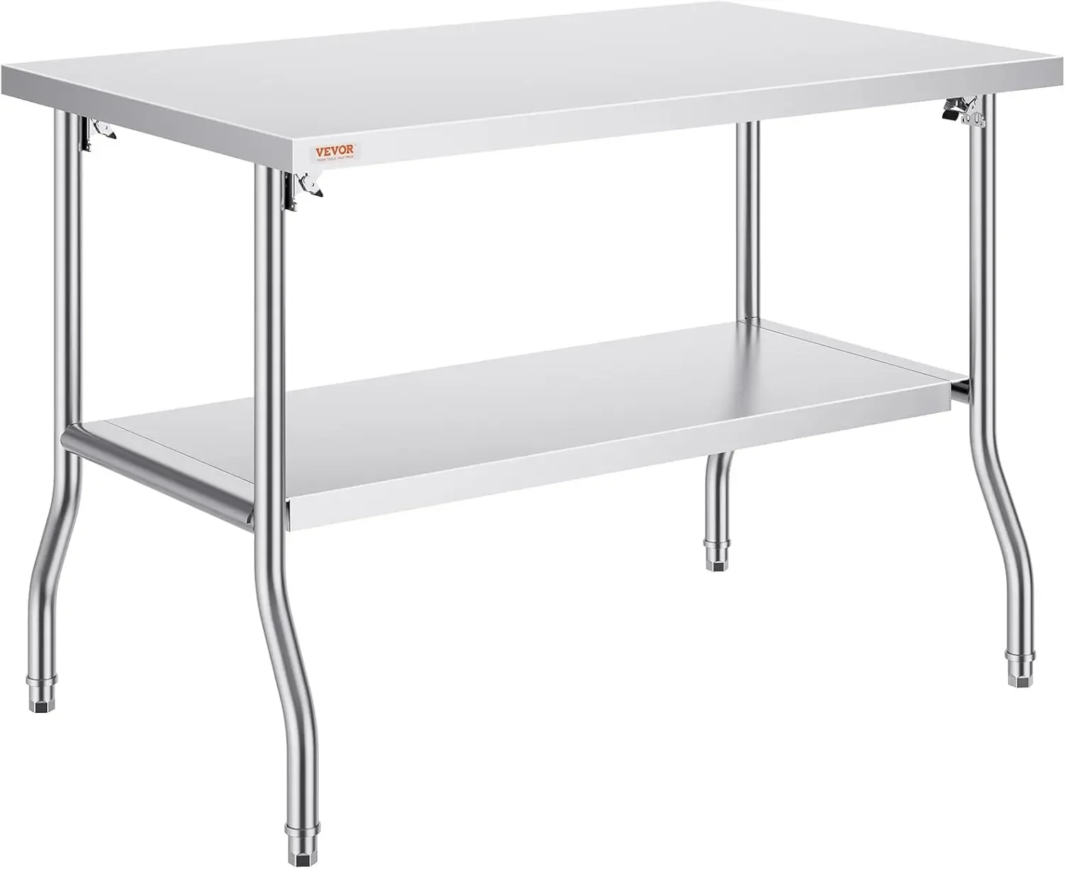 

Commercial Worktable Workstation 48x30 Inch Folding Commercial Prep Table