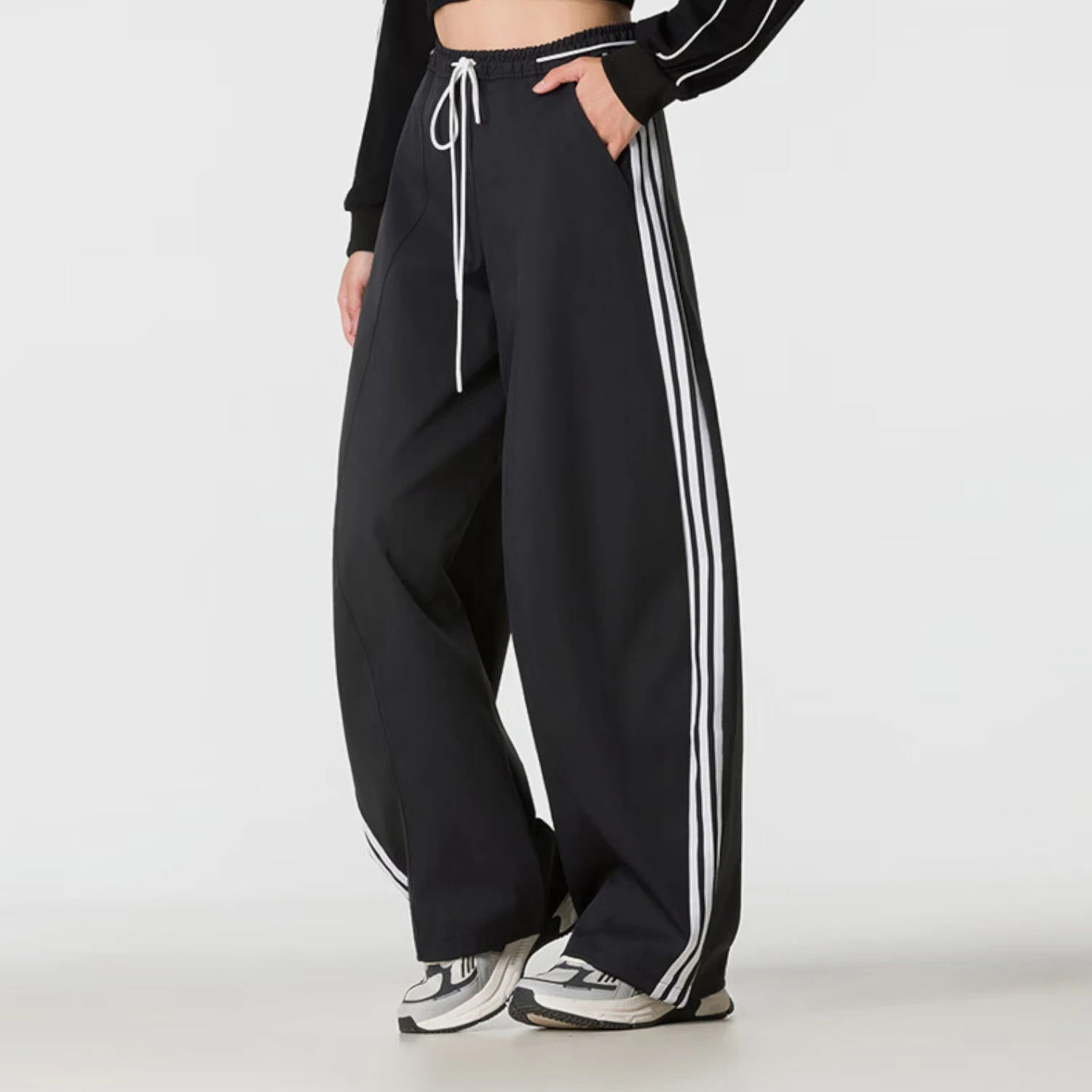 Adidas genuine women's skin friendly comfortable fitness training casual pants KZ4198