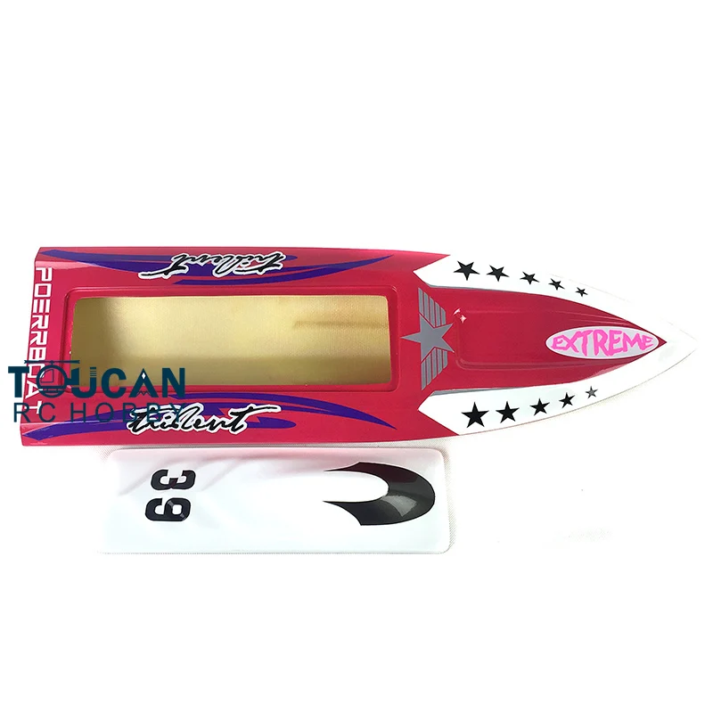 DTRC Toucanhobby H640 Prepainted Red Electric Racing KIT RC Boat Hull Only for Advanced Player