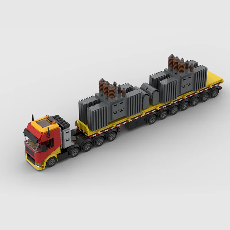 City Car Model MOC Building Bricks Mini Tractor With Transformer Modular Technology Children Holiday Gifts Assemble Toys Suit