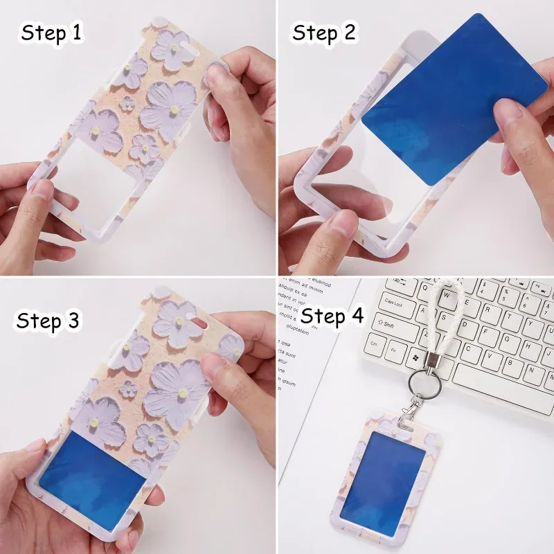 Porte-carte de visite pour hommes et femmes, avec porte-clés, couverture de carte d'identité bancaire, fournitures scolaires et de bureau