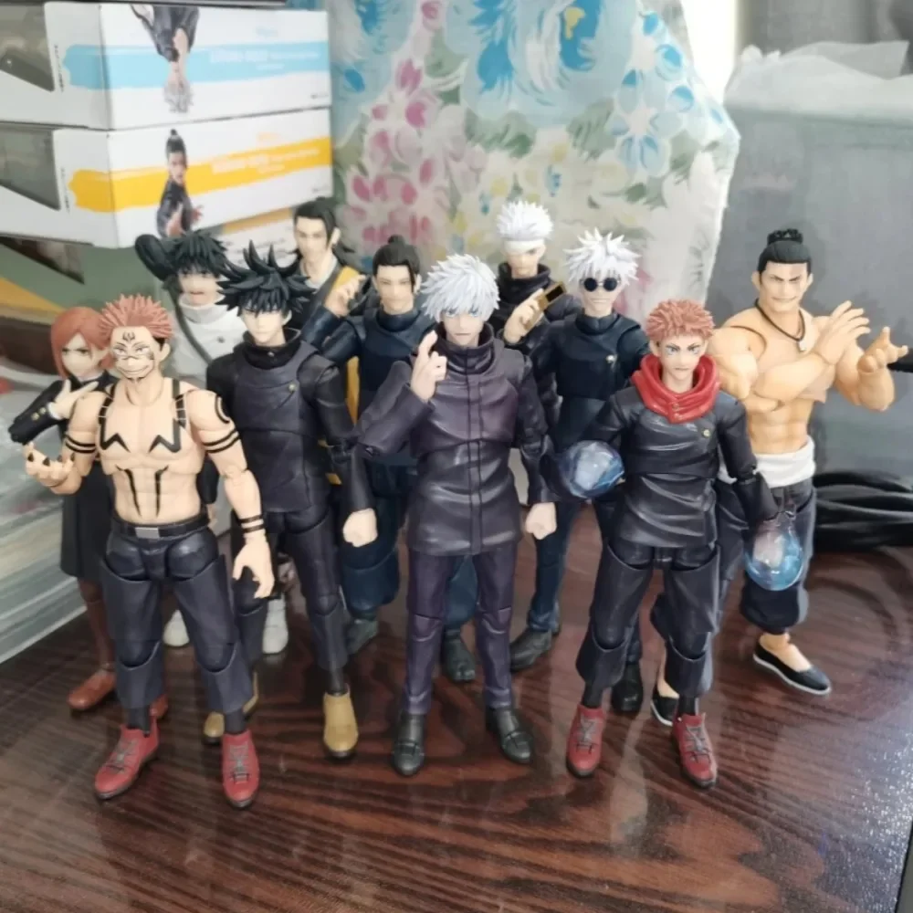 Original BANDAI S.H.Figuarts Jujutsu Kaisen Gojo Satoru Itadori Yuji Whole Set Anime Action Figure Figuras Model Collection Gift