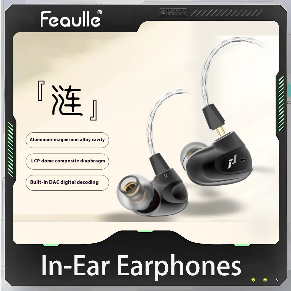 

Feaulle LIAN Wired In-Ear Earphones HIFI Ergonomic Headset 3D Enhance E-Sports Gaming Earphones Phone PC Gamer Accessory Gifts