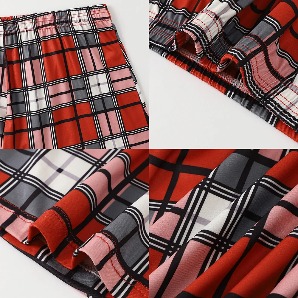 5 Stück karierte bedruckte Aro-Hosen, lockere und atmungsaktive Hosen mit flachen Ecken für lässige und bequeme Kleidung für ältere Menschen, Herren-Boxershorts – Detail 10