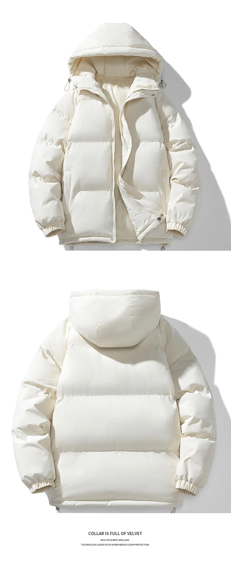 Casual Korean Style Winter Down Cotton Coat Padded Jacket For Students Fashion Brand Men Trendy Cotton Coat Jacket For Men