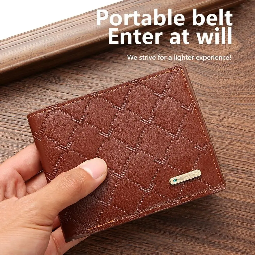 

Multi-position 2 Fold Purse Portable Thin Retro Men's Hand Bag Ultralight Leisure Men's Long Wallet Travel