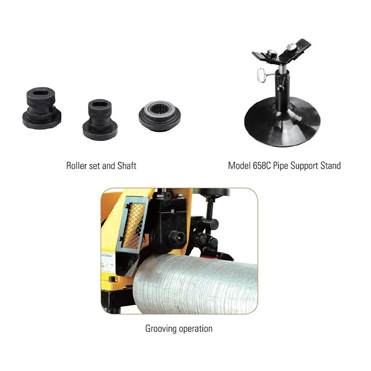 

SUNTECHMACH 2 "-6" Auto Pipa Groover 5 Inch Heavy Duty Pipe Grooving Mesin