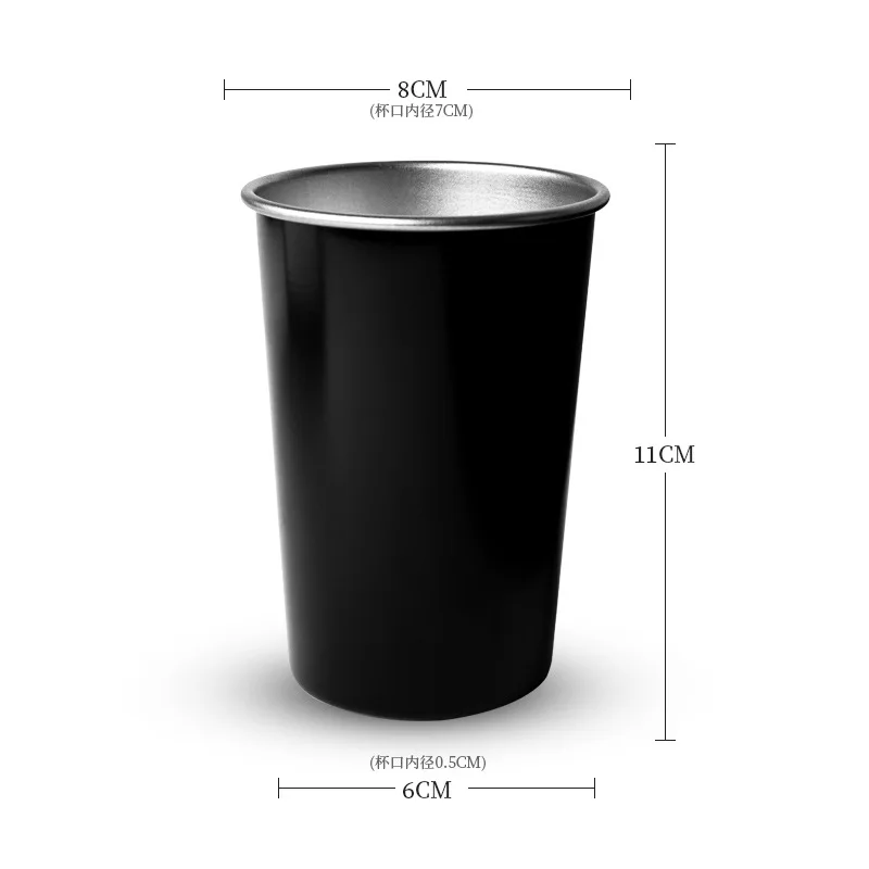 Desert Fox Outdoor Camping Water Cup Stainless Steel Coffee Cup Small Wine Cup Tea Drink Cup Camping Portable 350ML Wide Mouth S