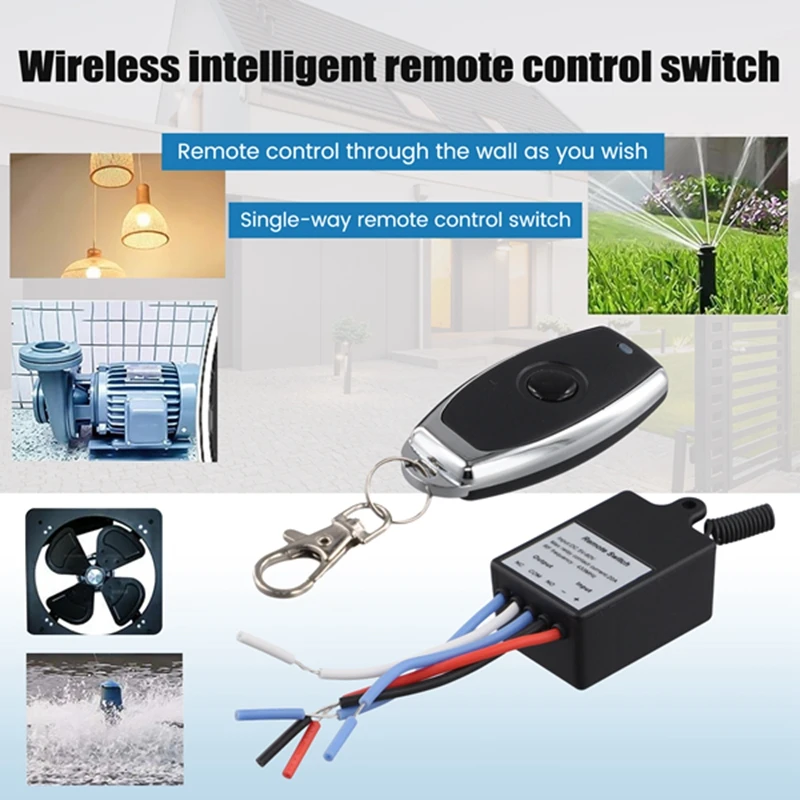 433 ميجا هرتز العالمي لاسلكي للتحكم عن بعد التبديل تيار مستمر 12 فولت 24 فولت 1CH وحدة الاستقبال التتابع مع 1 قناة الارسال عن بعد