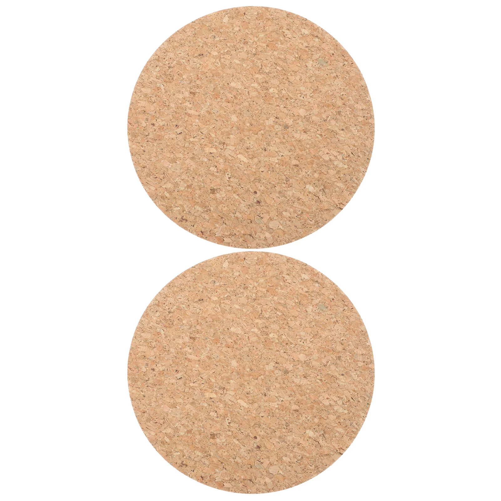 

2pcs Natural Cork Mouse Mat 12.6 Inch Round Wear-Resistant Dual-Sided For Gaming Office Work Small Mousepad Comfortable