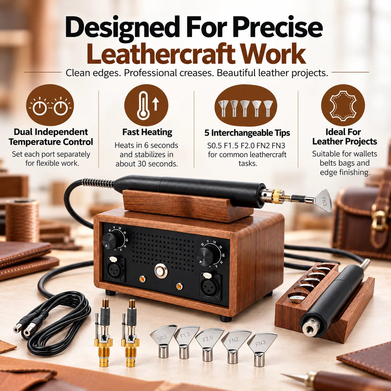 AOLIVIYA Electric Leather Edge - огляд і ціна Leather Creaser Machine