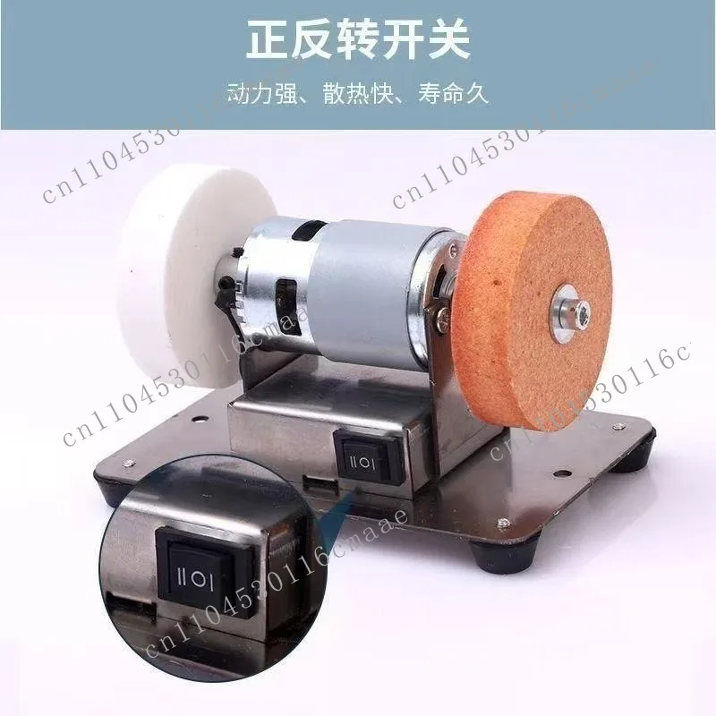 Mini Desktop Grinder Fully Automatic Double Grinding Wheel Electric Knife Sharpener Small Rust Removal Polishing Grinder