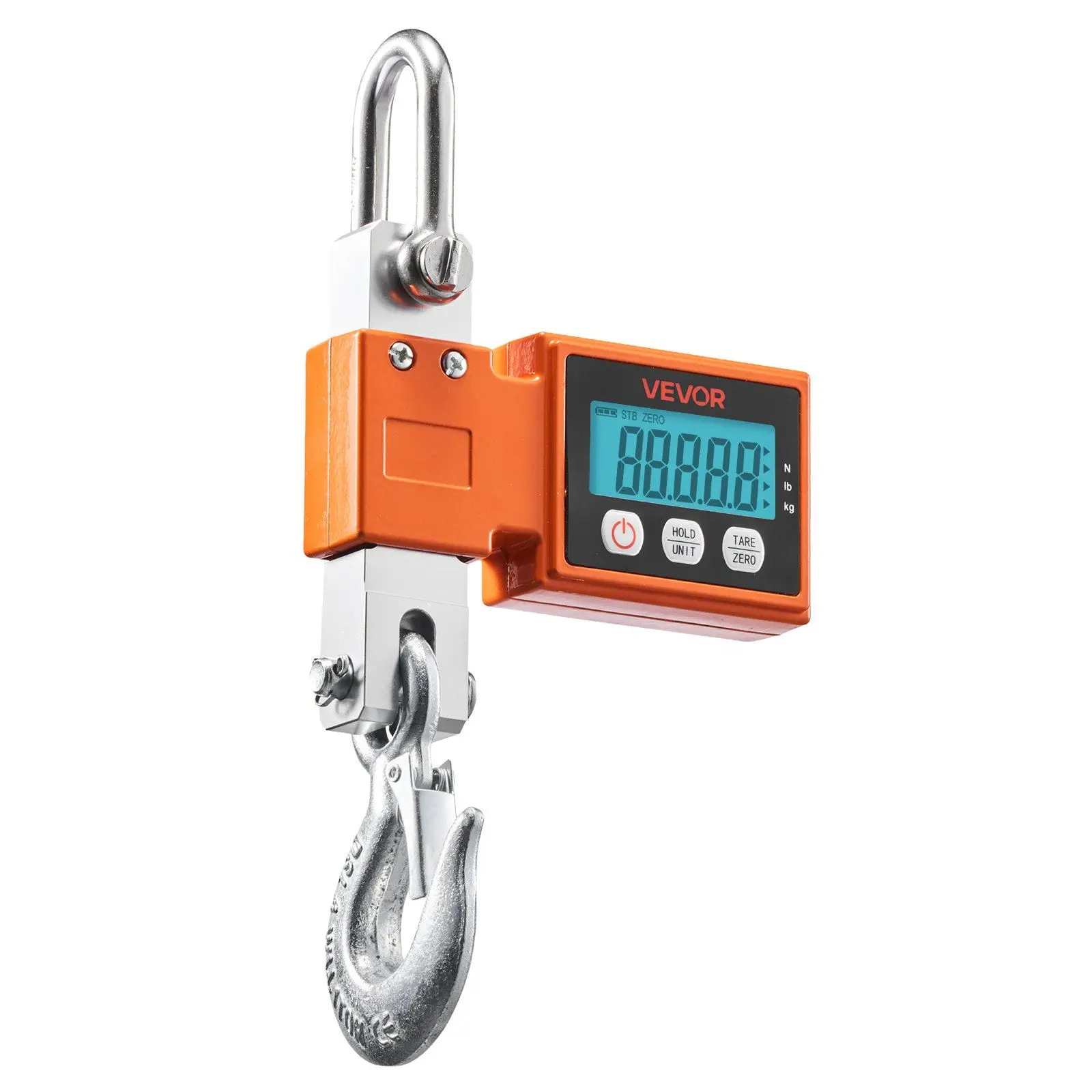 

Digital Crane Scale, 1100 lbs/500 kg Max Capacity, Heavy Duty Industrial Hanging Scale with Cast Aluminum Case & LCD Display, 0