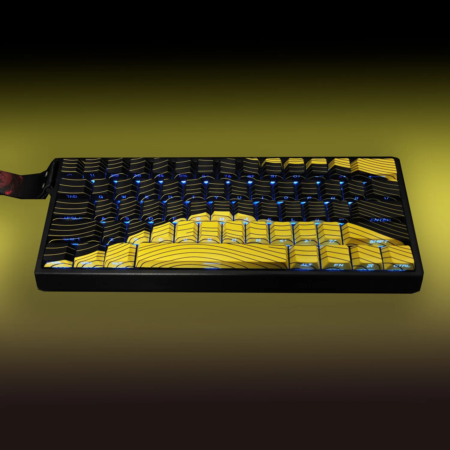 

135-key Keycap PBT Black and Yellow Cherry High Line Personalized Keycap Cherry Height Keys for Mechanical Keyboard