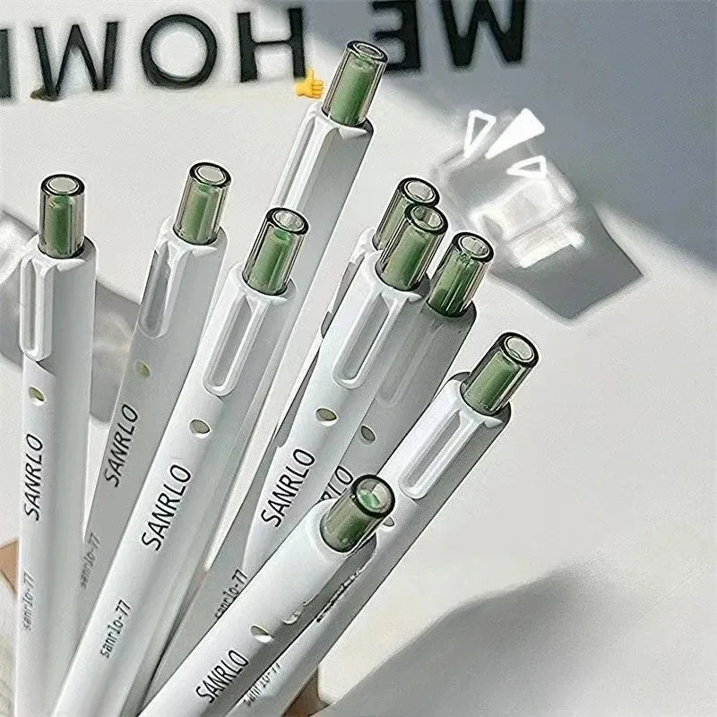 

Набор из 6 гелевых ручек, черные, 0,5 мм, быстросохнущие, для плавного письма, для офиса и школы, японская канцелярия