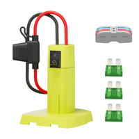 Power Wheel Adapter for Ryobi 18V Battery Adapter Power Wheel Battery Conversion Kit with Fuses and Connectors for Robotic Toy