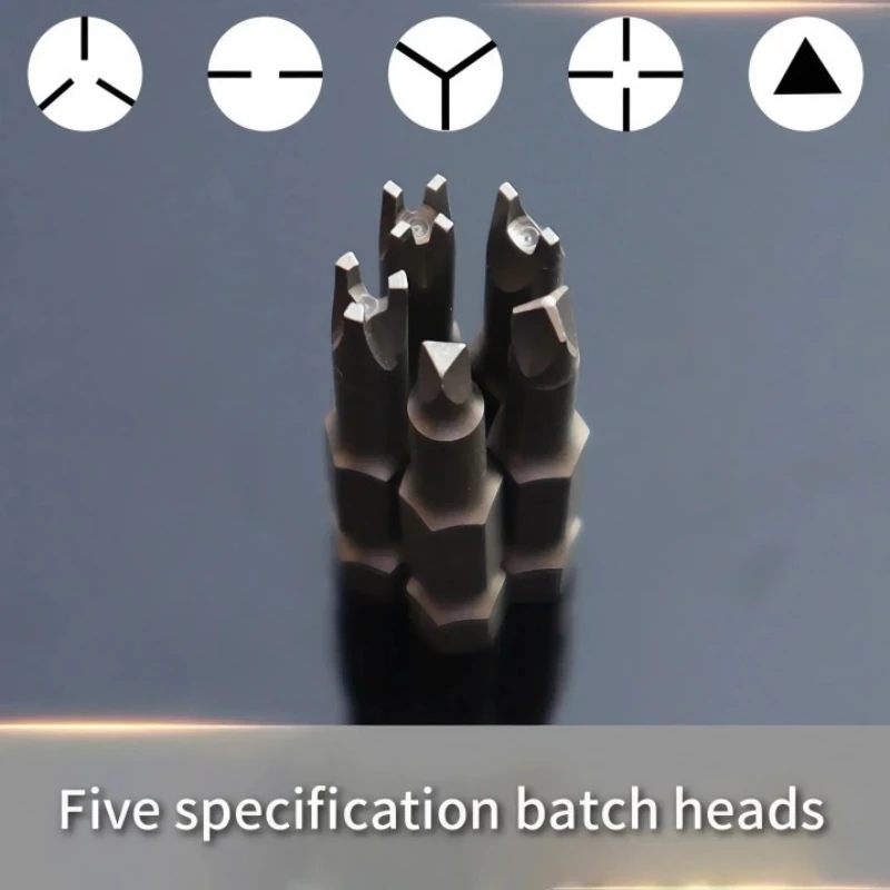 

5/713Pc Special Shaped Screwdriver Set 50mm U-shaped Y-Type Triangle Inner Cross Three Points Screwdriver Bit Tool Garden Tools