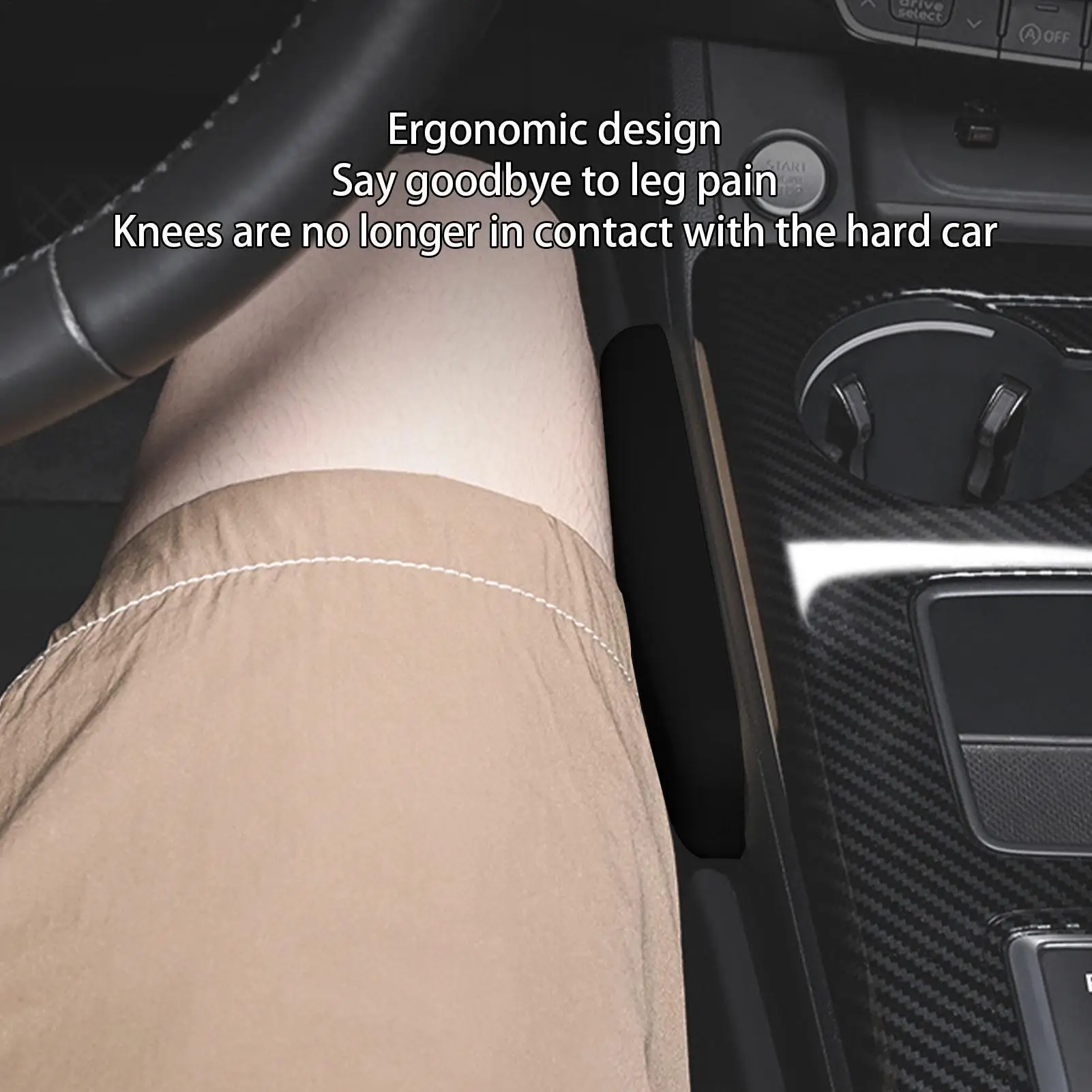 

Car Knee Support Car Leg Extender Cushion Comfortable Leg Cushion Soft Pad Auto Single Armrest Cushion for Leg Elbow Arm ﻿