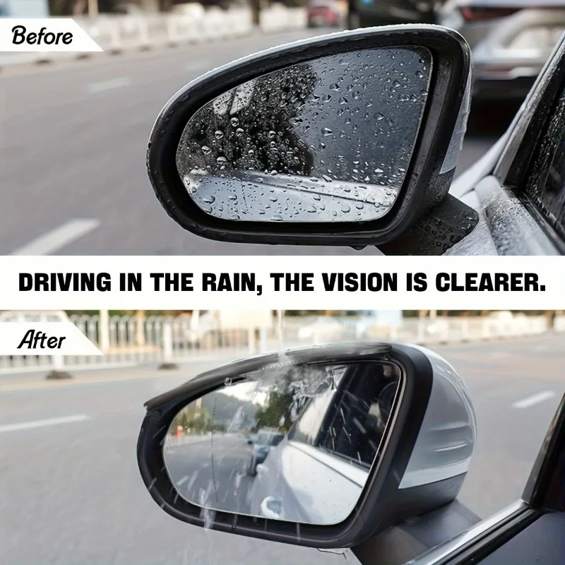 1 Pair Silicone Rearview Mirror Rain Covers, Weather-Resistant Protective Accessories, Compact Durable Mirror Shield