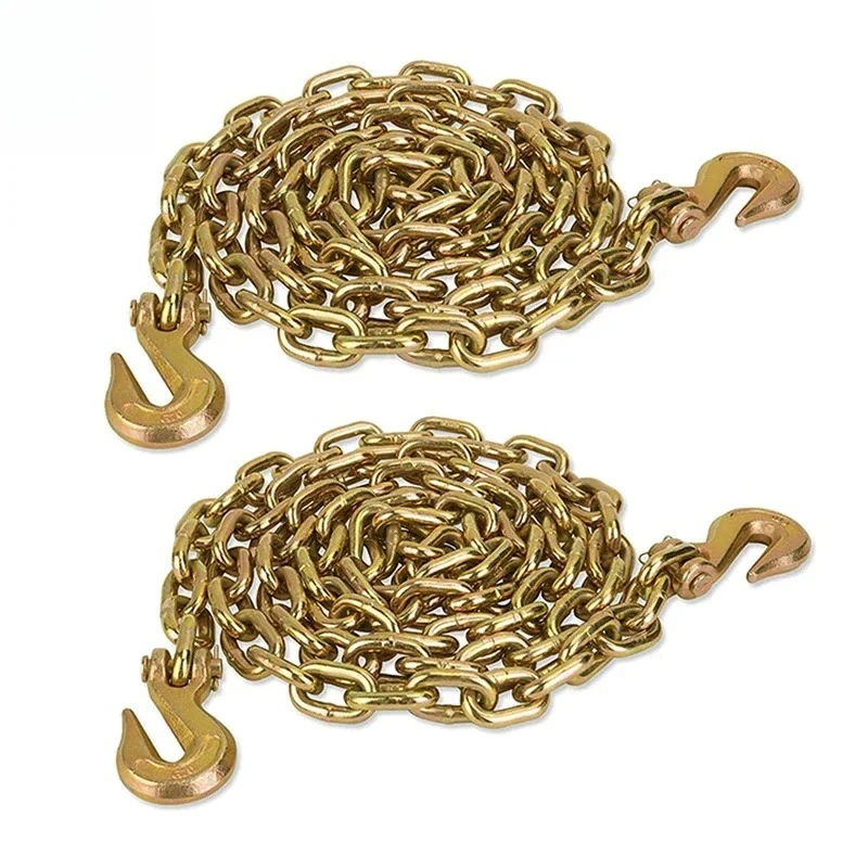 

Rigging Hardware G70 Yellow Galvanized Transport Towing Chain For Lifting Cargo Control