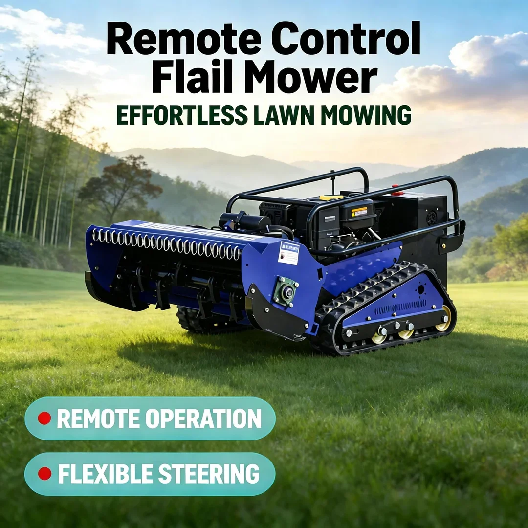 

Customized E-Start Heavy Duty Flail Lawn Mower 459CC Engine EPA Euro V Certified Crawler Agriculture Forestry Weeding