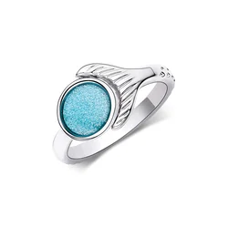 Classic Tv Drama Mako Mermaid Ring Fashion Crystal Silver Plated Jewelry for Island of Secrets Movie Fans Gift