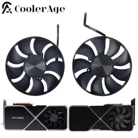 Pour NVIDIA GeForce RTX 3090 3090Ti Founders Edition ventilateur de carte vidéo 110MM RTX 3090 FE 3090FE ventilateur de refroidissement de carte graphique