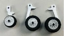 Landing retract system tire set for 450 size airwolf fuselage helicopter