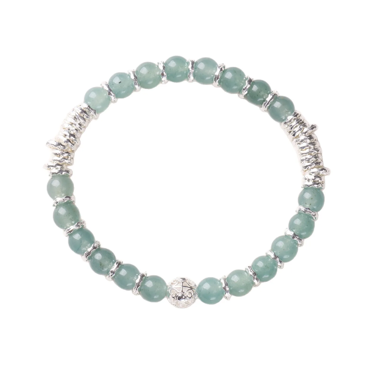

Natural Agate Hollow Ball Bracelet, Single Circle, New Chinese Style, Good Luck Coiled Series, Gifts for Best Friends