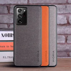 Case for Samsung Galaxy Note 20 Ultra coque Luxury textile Leather skin soft cover for samsung galaxy note 20 ultra case capa