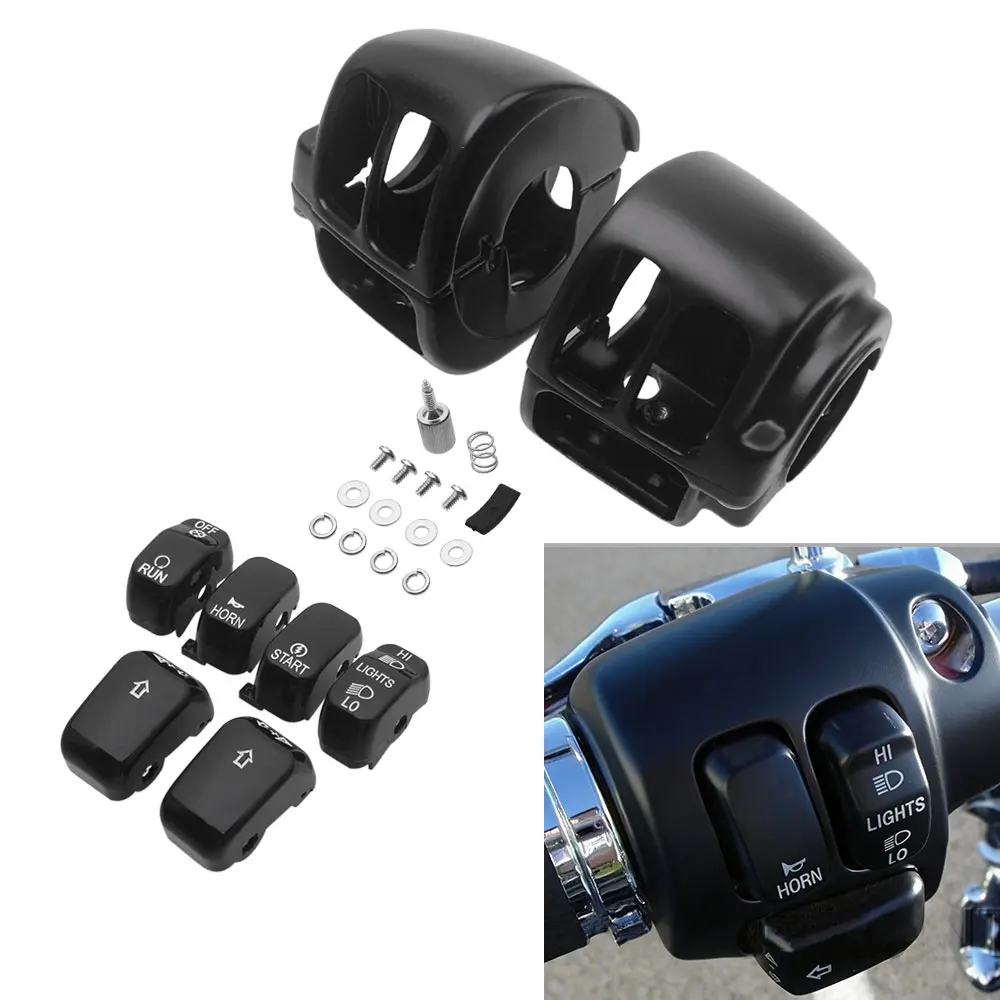 

Easy Install Switch Housing Includes Left Right Upper Lower Housings For Harley-Davidson Sportster (Xl) Dyna Softail 2011-2020