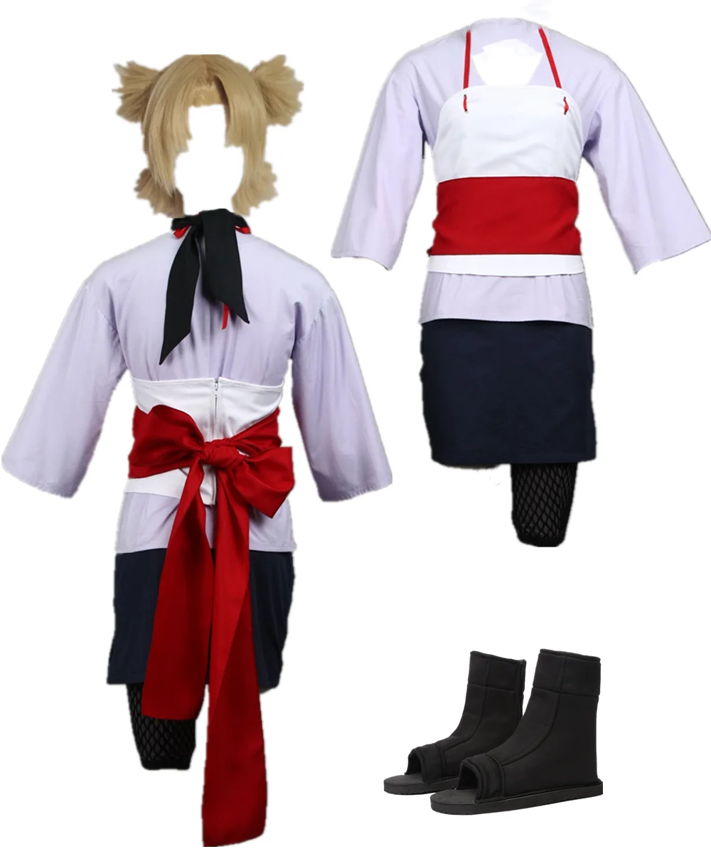 

US size Women's Uzumaki Temari Cosplay Purple Outfit Costume Party Halloween