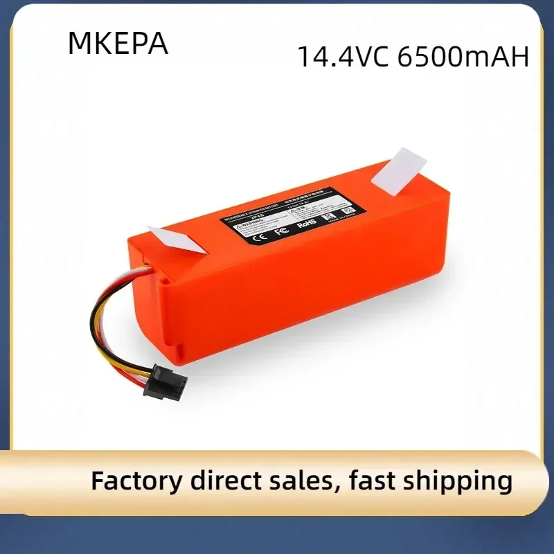 Kepah 14.4V 6500Mah Li-Ion Batterij Robot Stofzuiger Onderhoudsonderdelen Roborock S50 S51 S55