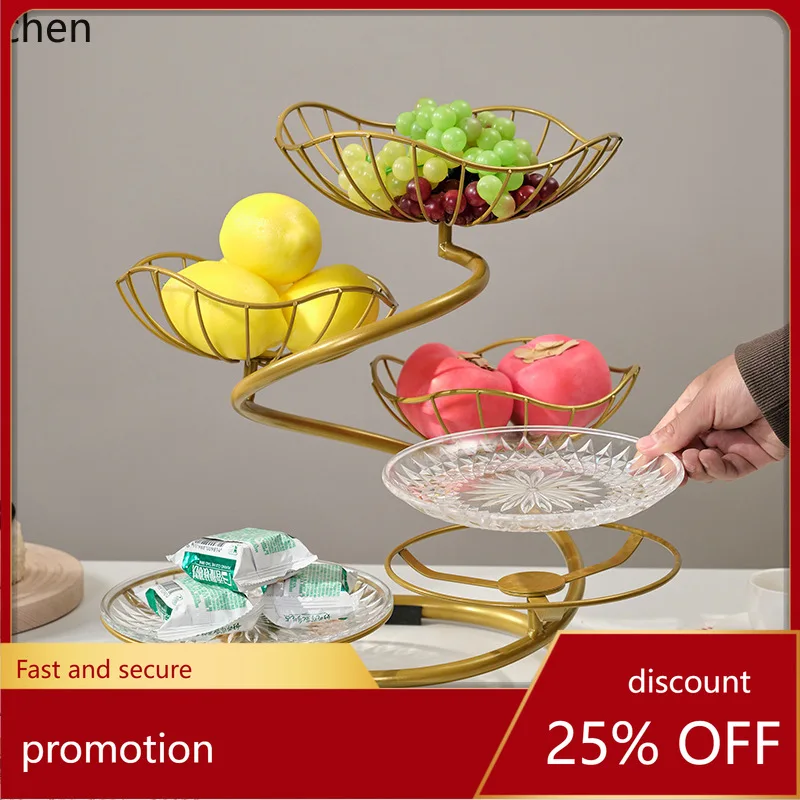 

ZML multi-layer fruit tray for home use in the living room, dried fruits and snacks on the coffee table, and elegant design