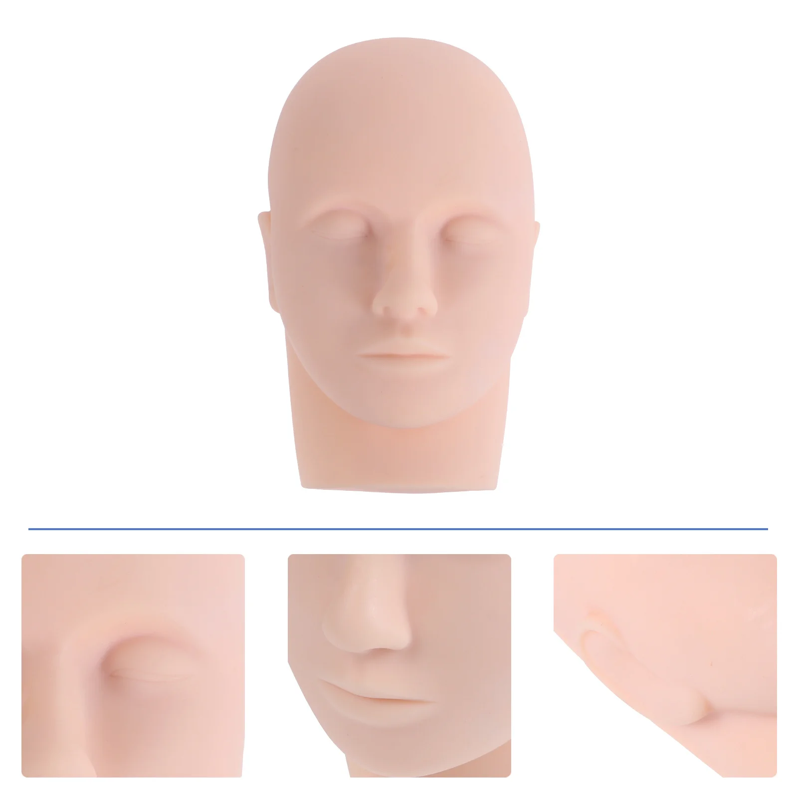 أداة عملية لتجميل رأس عارضة أزياء الرموش للمبتدئين، ممارسة تمديد الرموش، تصميم واقعي حيوي #3