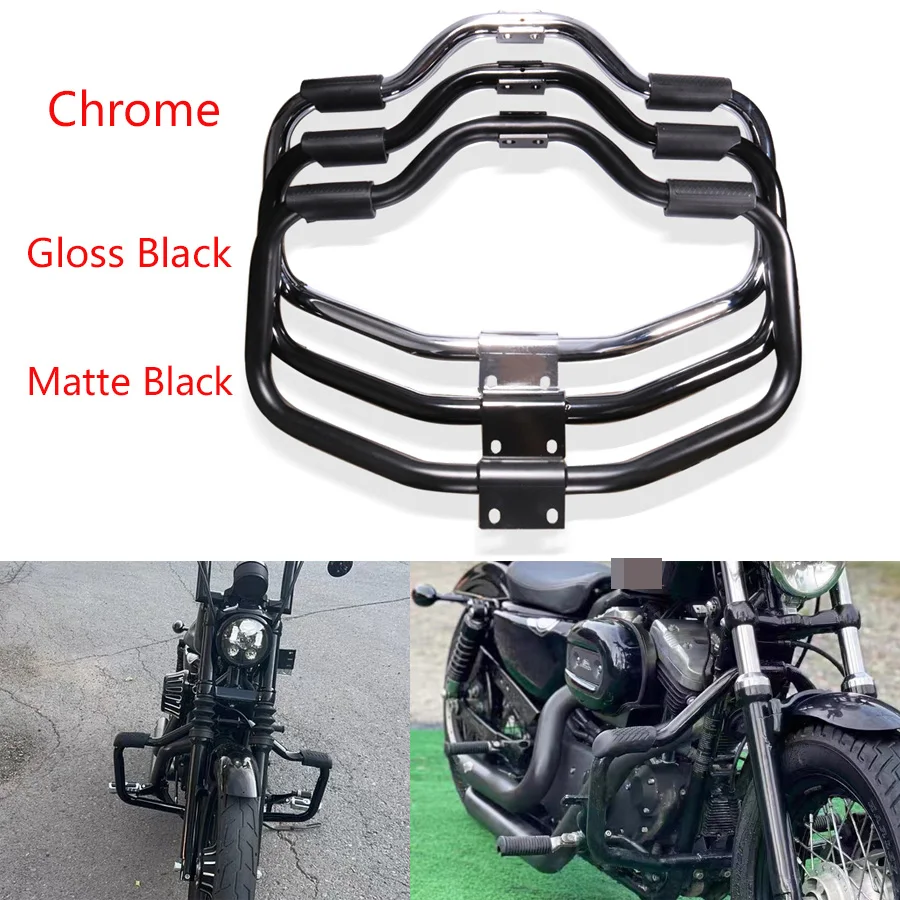 Motorcycle Engine Guard Highway Crash Bar For Harley Sportster XL883 XL1200 48 72 2004-2017