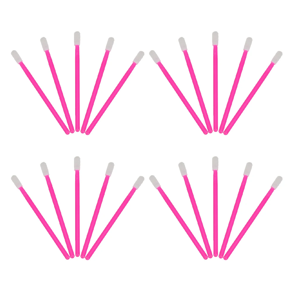 

100 Pcs Lip Brush Disposable Plastic Fine Gentle Application Multifunctional Tool for Lipstick Eyeshadow Makeup Use