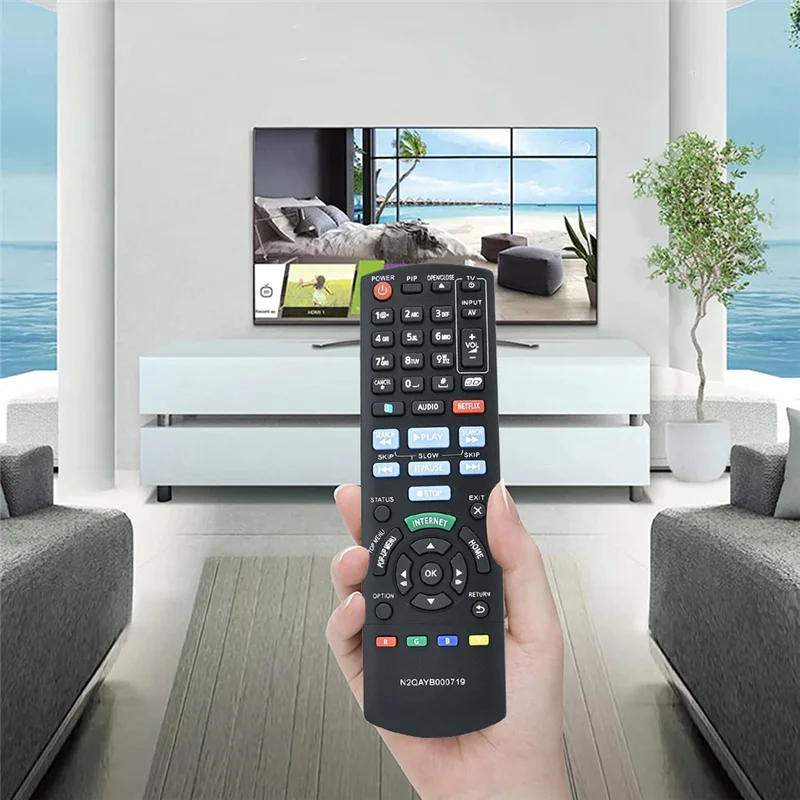 【NEW】N2QAYB000719 Remote Control For Panasonic Blu Ray Disc Player DMP-BDT220 DMP-BDT120 BDT220C Remote Control Replacement