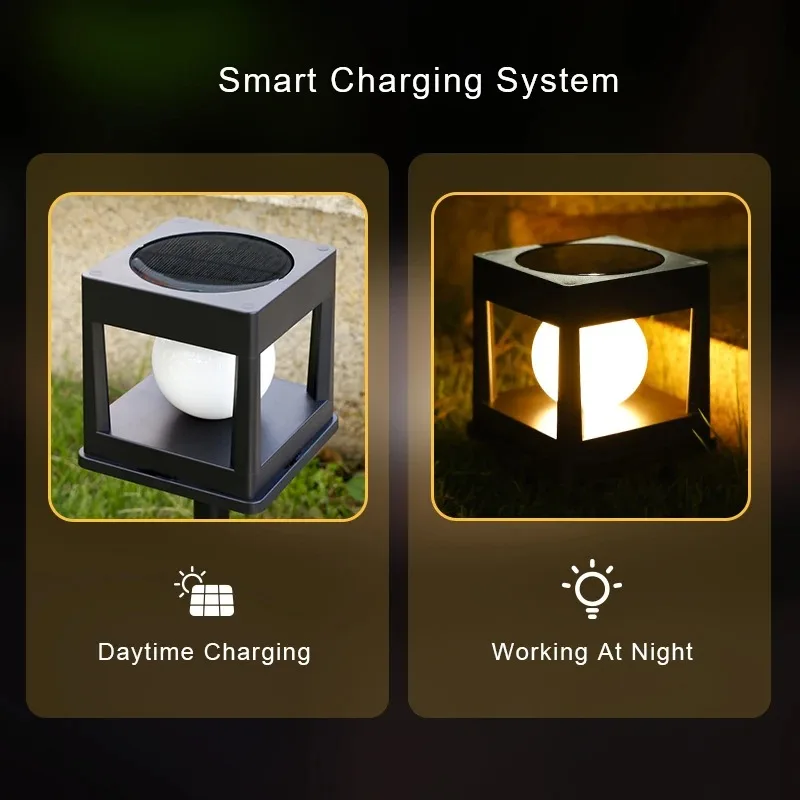 2 المصابيح الشمسية آخر ضوء في الهواء الطلق آخر قبعات أضواء الشمسية سياج آخر مصباح عمود مصابيح مقاوم للماء للمشارات الخشبية فناء التخييم Dec #3