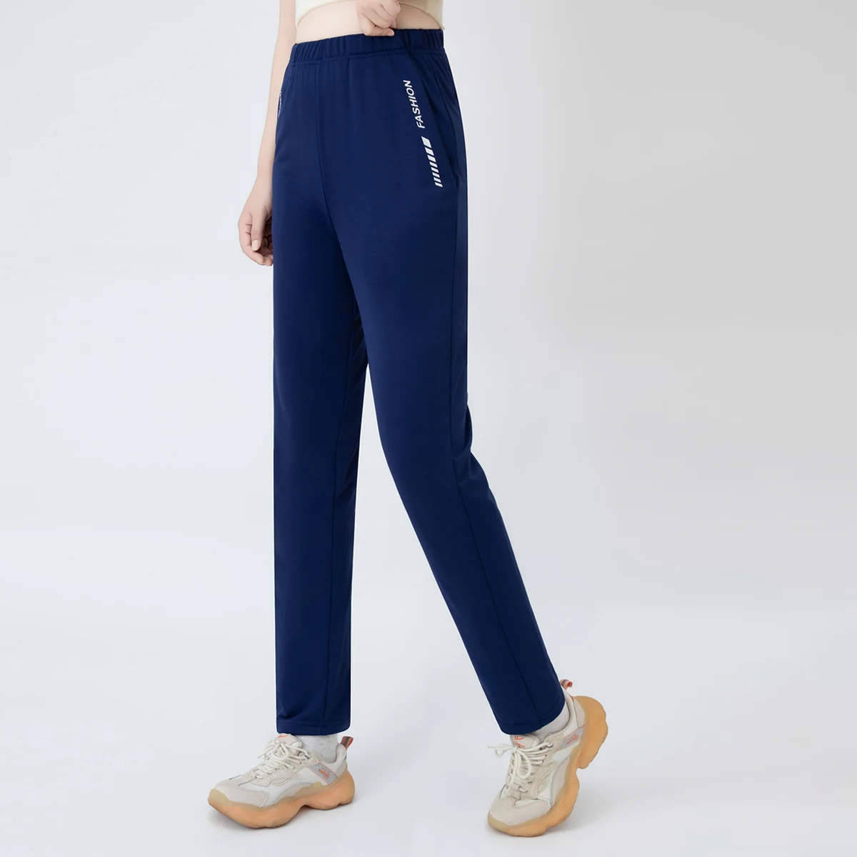 Herbst Neu 7-Farben Lässige Vielseitige Damenhose Bequeme Sportliche Hose mit Taschen Jogginghose für Teenager Gerade Hose – Detail 15