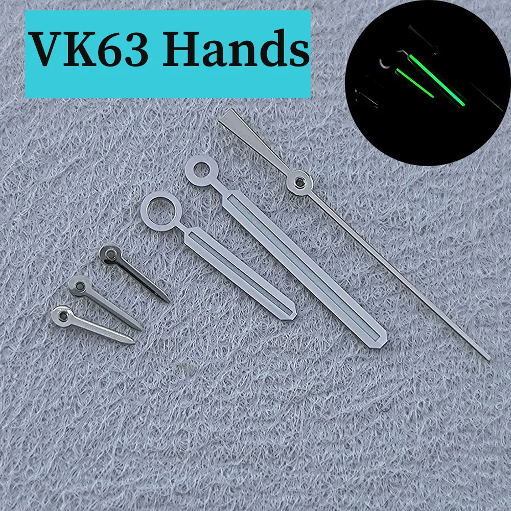 Panda Dial VK63 dial 31.8mm No Logo Dial Green luminous Dial Six-hands fit VK63 movement watch accessories repair tools