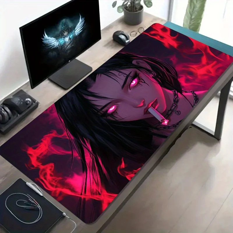 

Durable Gaming Mouse Pad Modern Desk Mat Cloth Surface Non Slip Rubber Base for Gaming PC Laptop Keyboard Desk Setup Daily Compu