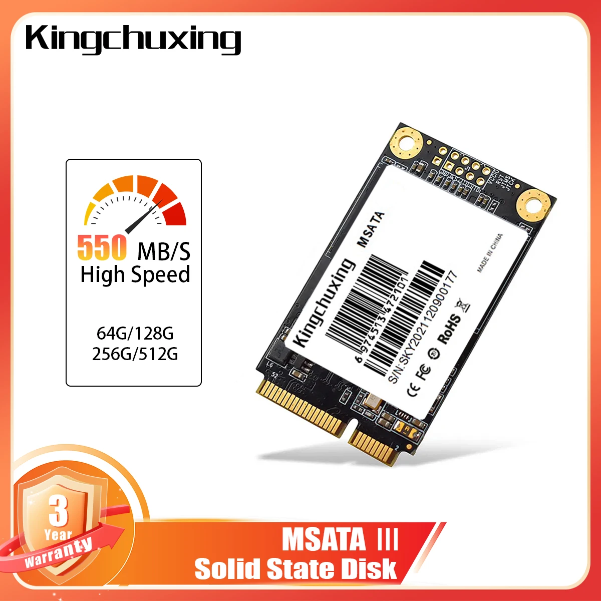 Kingchuxing Msata SSD 2 TB 256 GB SSD Msata 512 GB 1 TB Festplatten Interne SSD-Festplatte SSD39325