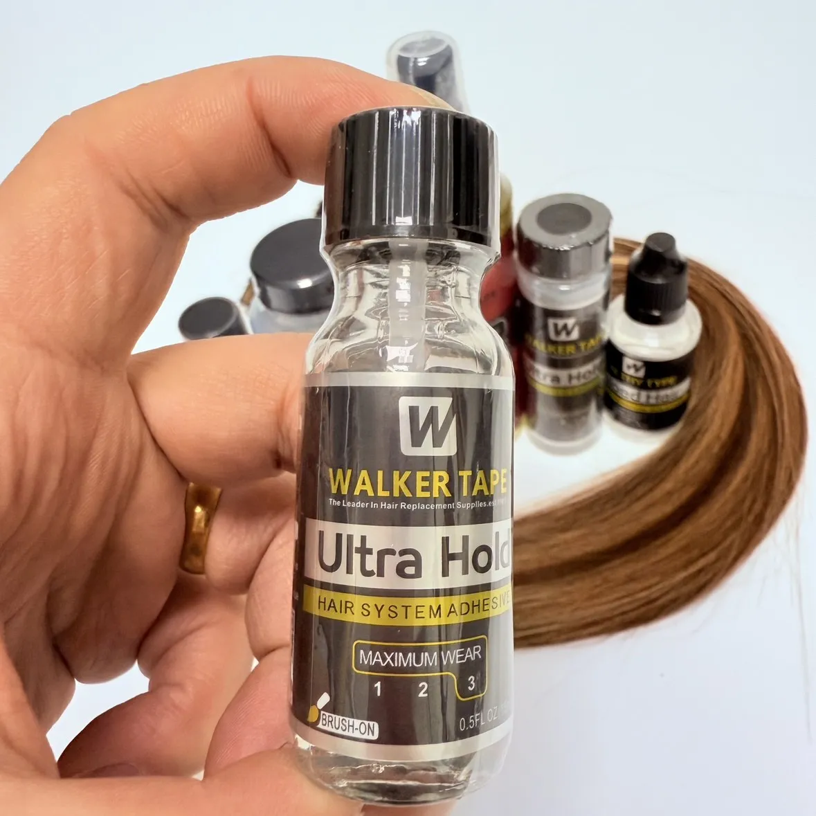 

Оптовая продажа, 3/6/9/12 шт., лента Walker Ultra Hold, кружевной клей 15/41/101 мл, водонепроницаемый кружевной клей для волос Walker для кружевного парика/парика/закрытия