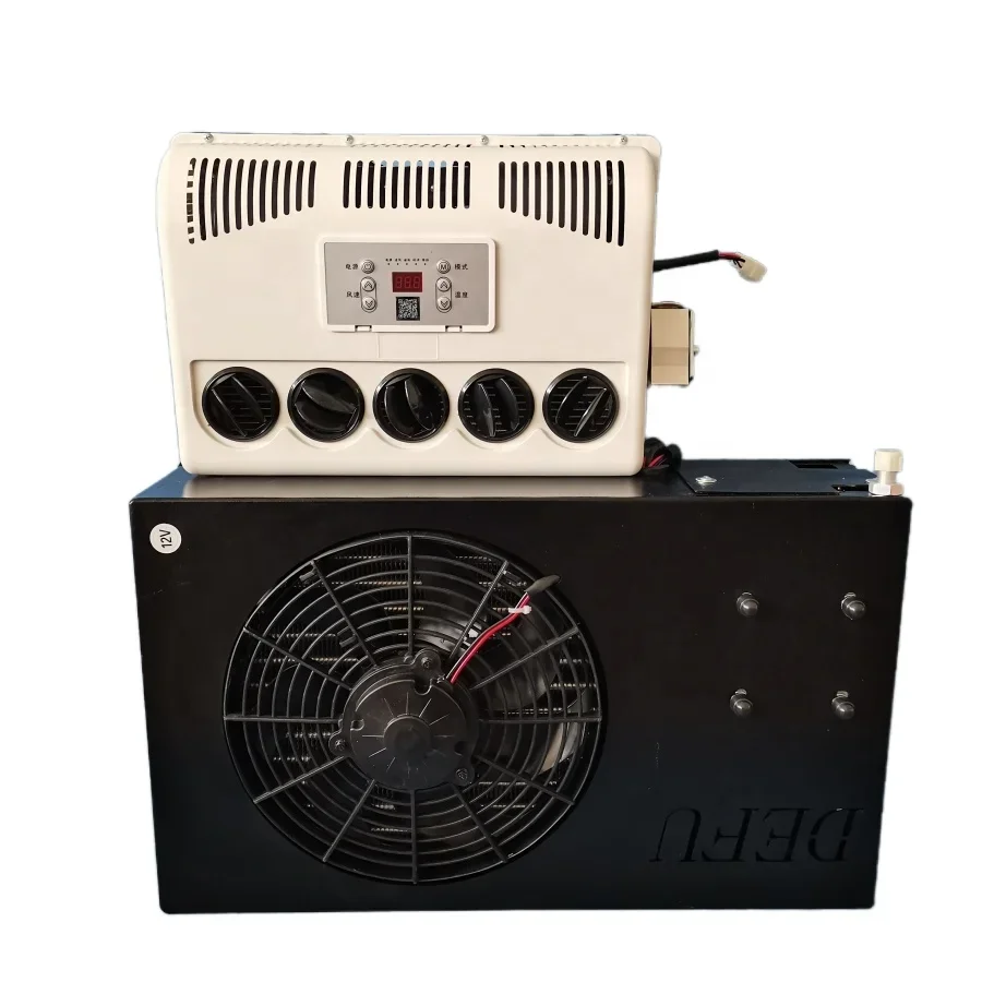 

Electric AC cooling conditioner kits 24 12 volt cooler cabin 12v 24v parking truck air conditioners