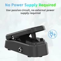 Pedal de efecto de guitarra con expresión de volumen, 2 en 1, Control Dual, amortiguador silencioso, interfaz estéreo de chasis de Metal, No requiere energía
