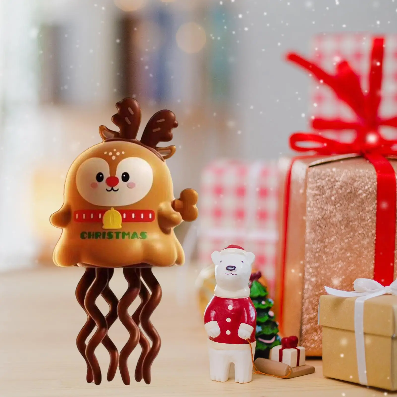 Nakręcana Tańcząca Ośmiornica, Świąteczne Zabawki Sensoryczne dla Niemowląt i Małych Dzieci, Interaktywne Zabawki Edukacyjne na Prezent na Wielkanoc, Urodziny lub jako Upominek na Przyjęcie