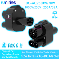 CCS2 to Tesla Adapter Type2 AC and DC NACS CCS Combo 2 250kW Fast DC Charging 32A AC Charging Tesla Models EV Charging Adapter