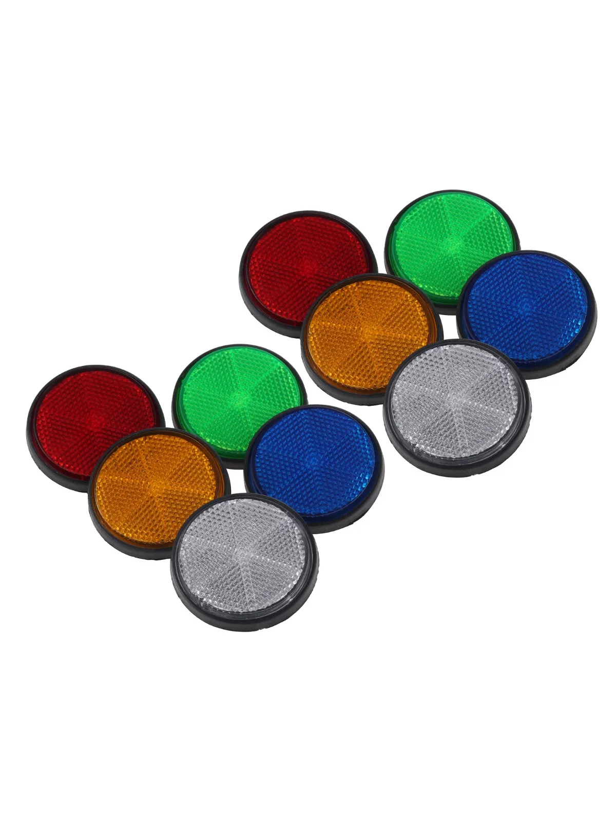 AliExpress NONE 2pcs Motorcycle Circular Reflector Universal Car Trailers Trucks ATV Bikes Bicycle Reflector Night Safety Reflective Accessories