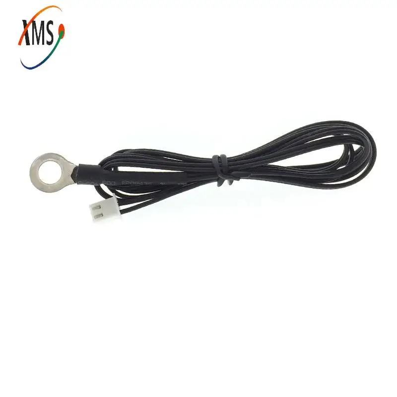 10K B3435 Surface Fixed  Probe Aperture 6MM Cover Heat Shrinkable Tube 15MM NTC Thermistor Temperature Sensor Length 1M XH2.54